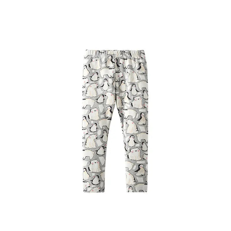 Autumn Arrival Baby Kids Girls Animals Cartoon Pattern Casual Pants MyKids-USA