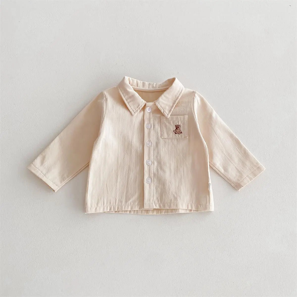 Spring Baby Kids Unisex Plain Long Sleeves Base Shirt And Overalls Clothing Set MyKids-USA