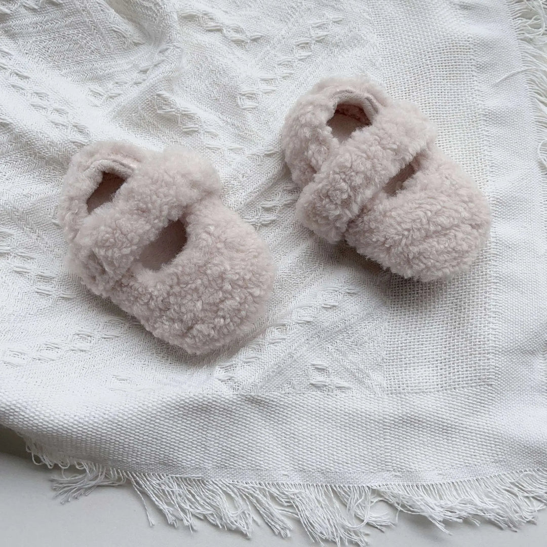 Infant Baby Solid Color Plush Warm Shoes In Winter MyKids-USA