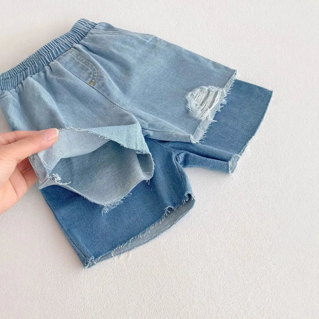 Summer Arrival Kids Unisex Denim Casual Style Shorts MyKids-USA