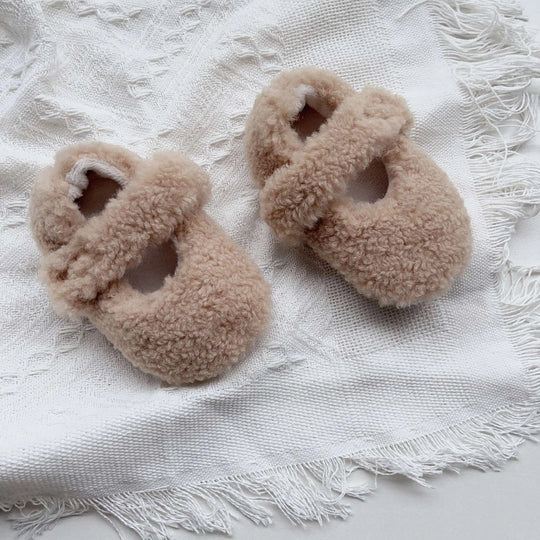 Infant Baby Solid Color Plush Warm Shoes In Winter MyKids-USA