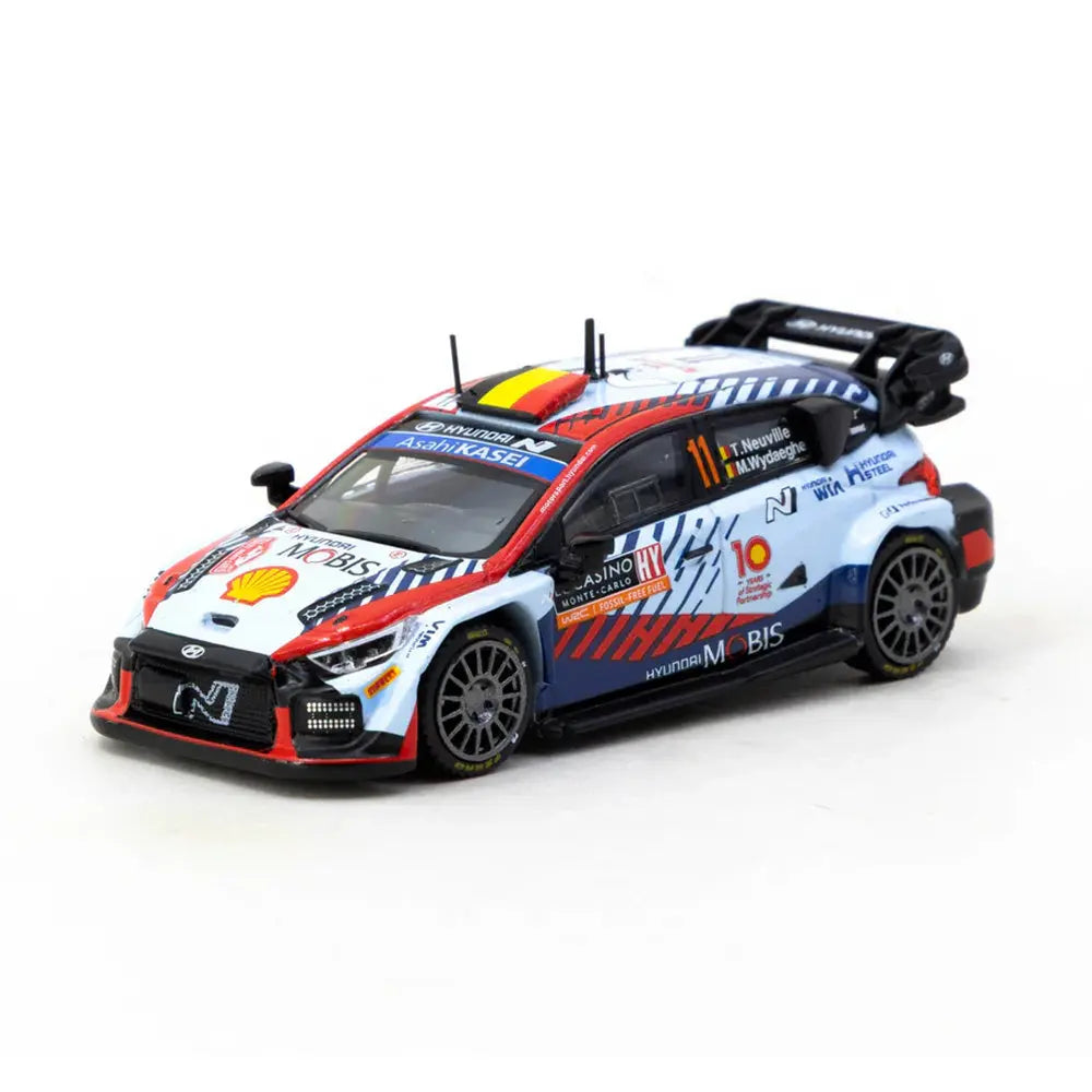 Tarmac Works Hyundai i20 N Rally1 Hybrid Rallye 2024 Winner 1:64 Diecast Car MOC Customized Building Blocks Store