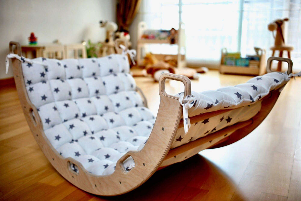 Montessori Climber Set: Arch, Rocker, Ramp, and Pillow Kidodido