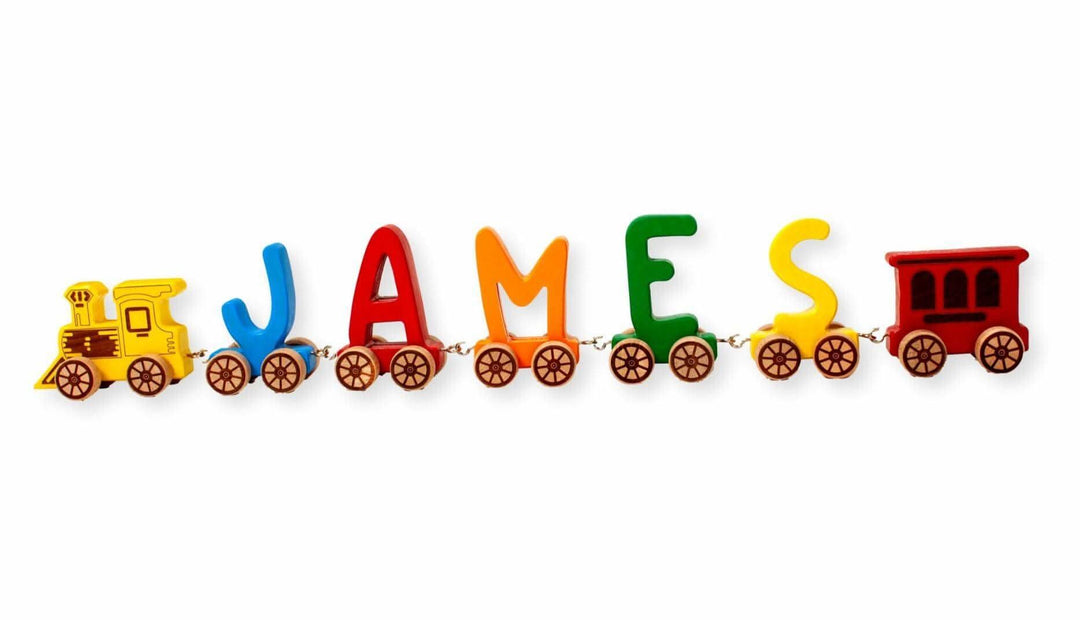 Wooden Letter Train Puzzle Kidodido