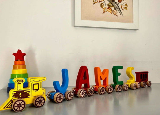 Wooden Letter Train Puzzle Kidodido