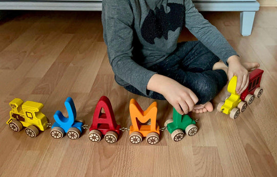 Wooden Letter Train Puzzle Kidodido