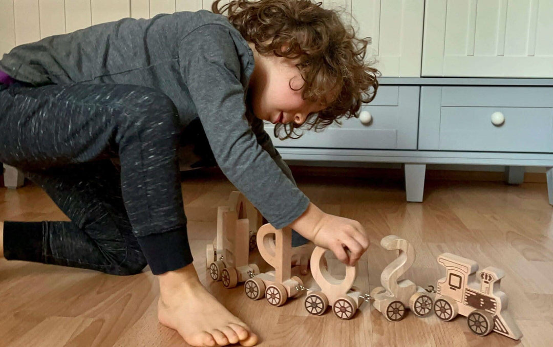 Wooden Letter Train Puzzle Kidodido